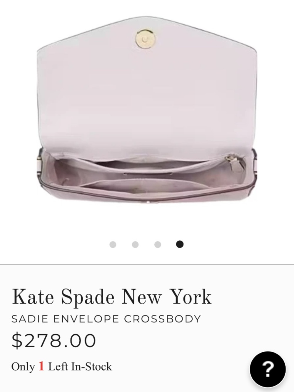 NEW KATE SPADE SADIE ENVELOPE MINI CROSSBODY - Picture 4 of 8